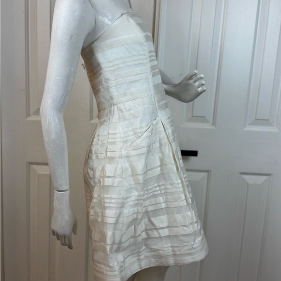 Lilly Pulitzer Resort White Wrapping Stripe Silk Organza Blossom Dress Size 6 - Picture 9 of 16